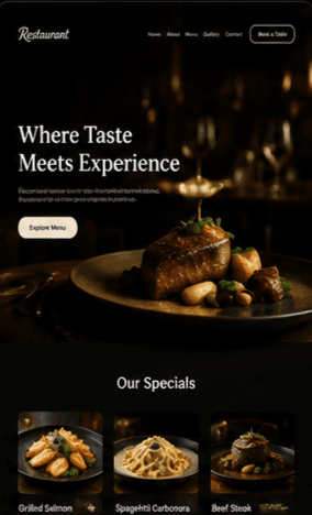 RESTAURANT TEMPLATE